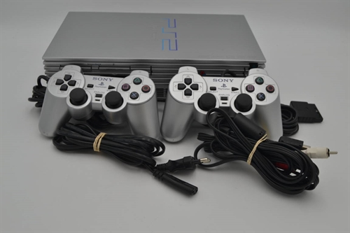 Playstation 2  - Silver - FAT - Konsol - SNR AC2963577 (B Grade) (Genbrug)